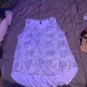 Women's Blue Sleeveless Top